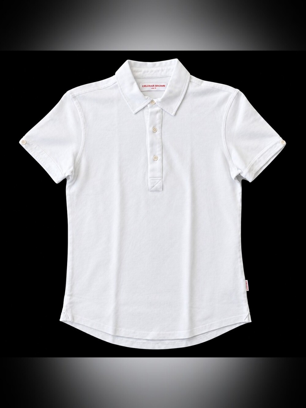NWOT Orlebar Brown Sebastian Polo Shirt Mens S White Tailored Fit Cotton Pique